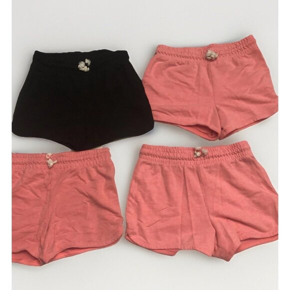 Lot / Bundle  4 Pair Cat & Jack L 10/12 Pull On Cotton Jersey Shorts Drawstring - Picture 1 of 8